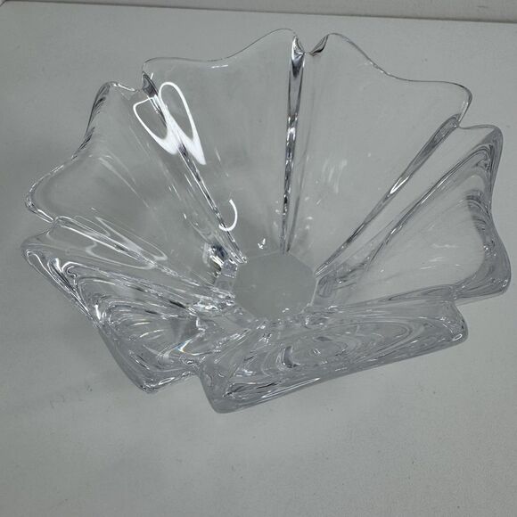 Orrefors Crystal Bowl Orion Bowl Candy Dish Sweden Art Glass Lars Hellsten - Picture 1 of 7